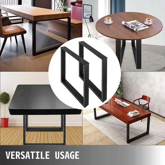 Patas de mesa de metal para oficina, comedor, café industrial, resistente, personalizadas, DIY