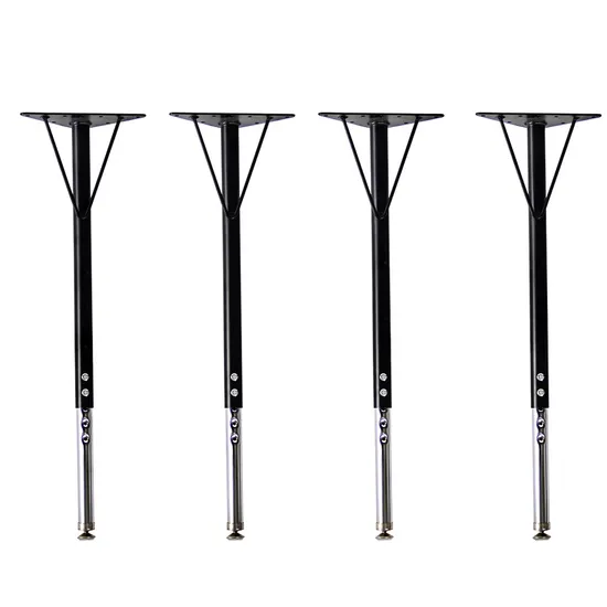 Patas de mesa de metal con patas de mesa ajustables en altura, suministro de fábrica