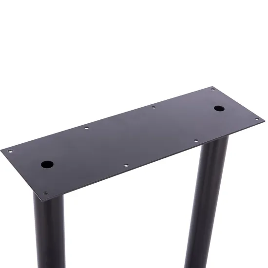 Base de mesa de comedor cromada, herrajes para muebles, patas de mesa en forma de H