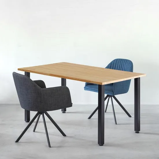 Herrajes para muebles ajustables, diseño de moda, patas redondas de altura de metal, patas de mesa