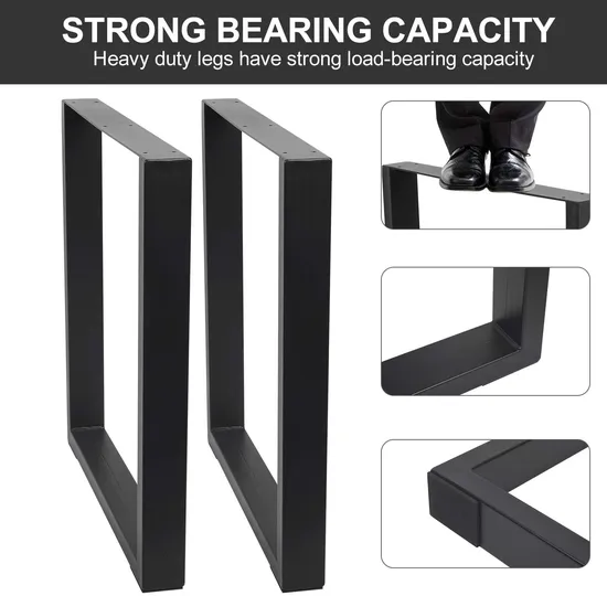 Patas de muebles Patas de mesa cuadradas de estilo industrial industrial para el hogar
