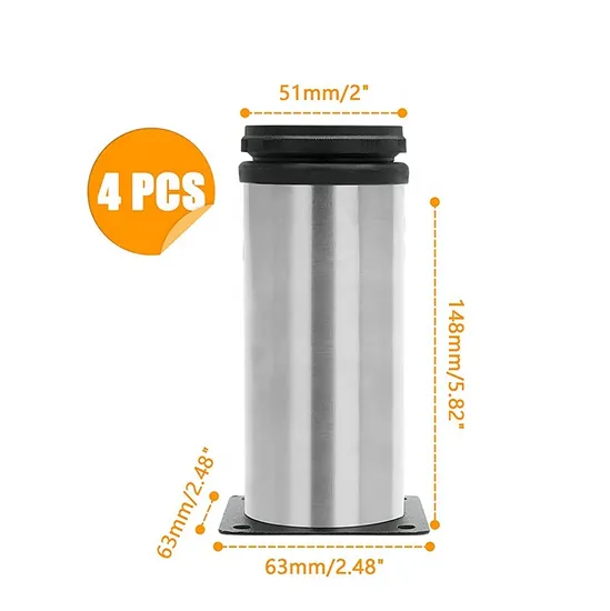 Patas elevadoras para muebles, patas ajustables para cocina, sofá moderno, patas de sofá de Metal