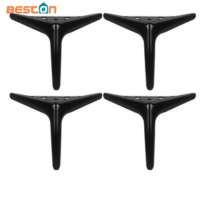 Patas modernas para muebles de acero cromado en oro rosa: para sofás y gabinetes