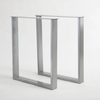 Pata de mesa de metal, patas de mesa de muebles de moda simples de acero inoxidable cuadradas