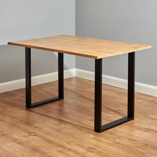 Patas de mesa en forma de U de café de hierro y metal de acero cuadrado de muebles estándar del fabricante