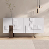 Gabinete lateral de comedor moderno con consola mezcladora eléctrica - Montaje en pared para bares y restaurantes en el hogar