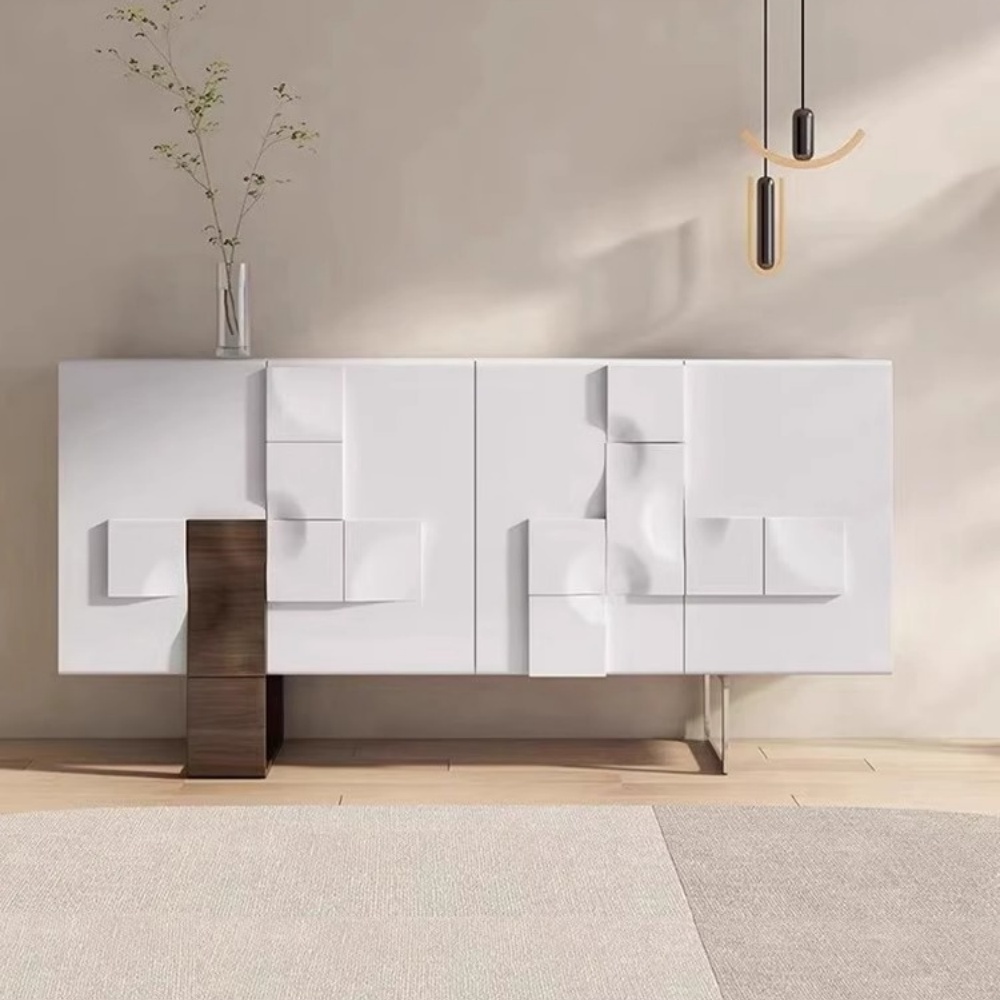 Gabinete lateral de comedor moderno con consola mezcladora eléctrica - Montaje en pared para bares y restaurantes en el hogar