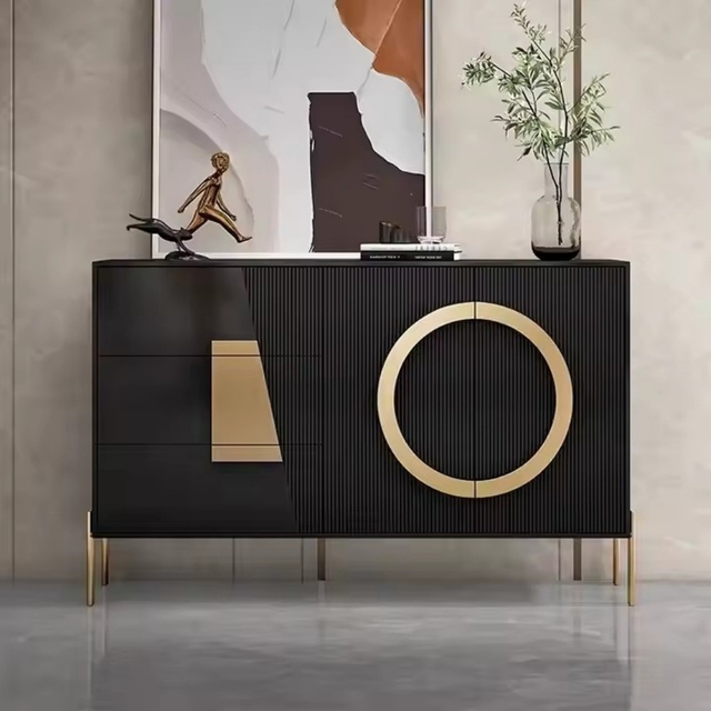 Gabinete de pasillo de madera maciza para almacenamiento de zapatos, moderno y ligero, para entrada y vestíbulo