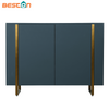 Gabinete lateral de entrada de madera maciza de pared neoclásico chino moderno de lujo con almacenamiento