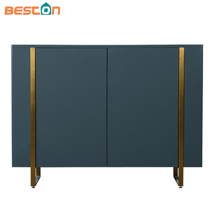 Gabinete lateral de entrada de madera maciza de pared neoclásico chino moderno de lujo con almacenamiento