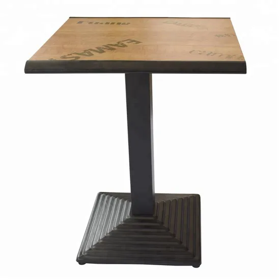 Patas de mesa con estampado de hierro, base de mesa con diseño de escalones