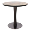 Base de mesa redonda de metal, pata de mesa de acero inoxidable, color negro titanio, precio al por mayor