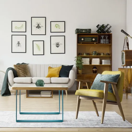 Muebles de oficina, escritorio de comedor, café de acero, comedor, patas de mesa de metal modernas de lujo