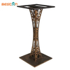 Base de mesa antigua y barata con revestimiento de hierro (revestimiento)