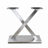 Base rectangular concisa de la tabla de las piernas de los muebles del metal del pedestal del tubo de la forma de X