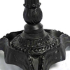 Base de mesa de comedor negra con recubrimiento en polvo de hierro fundido