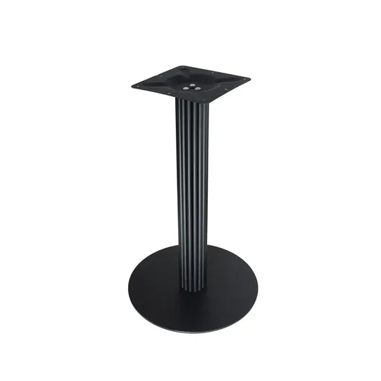 Patas para muebles Patas de mesa redondas con recubrimiento en polvo Patas de mesa auxiliar Café