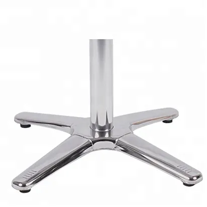Base de mesa de comedor con patas de muebles con tapa cruzada plegable de aleación de aluminio