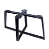 Base de mesa de comedor de acero y metal con unión cruzada, base de mesa de escritorio para computadora de oficina