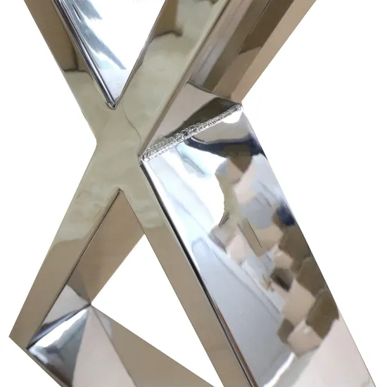 Café moderno del metal del escritorio del banco del restaurante que cena las patas cuadradas de la mesa de la forma de X
