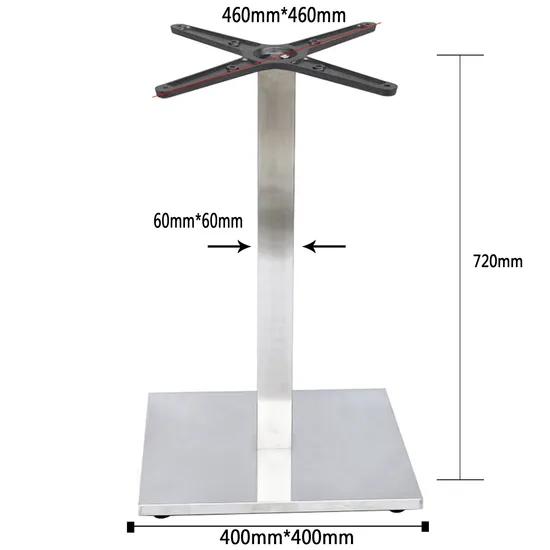 Mesa de comedor industrial al por mayor de la base del oro del metal base de la tabla