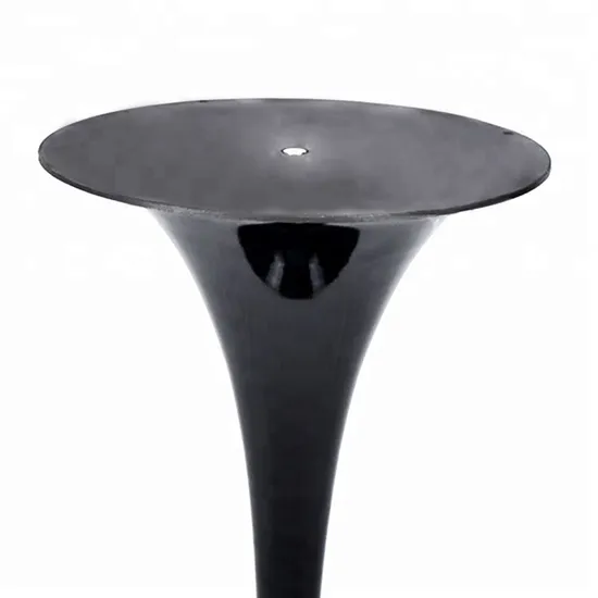 Patas de mesa de tulipán de hierro recubiertas de polvo de metal negro personalizadas para uso en interiores