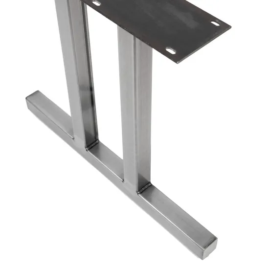Precio barato Metal de acero en forma de T Patas de mesa de comedor de acero inoxidable