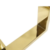 Muebles Café Comedor Patas de mesa de metal dorado moderno de acero inoxidable
