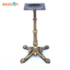 Pata de mesa de centro de hierro fundido de bronce con garra de tigre decorada