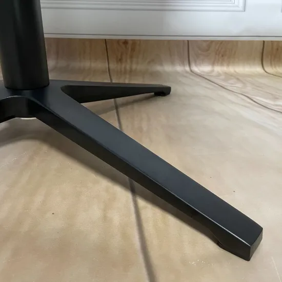 Patas de mesa de aleación de aluminio para exteriores, base negra para mesa de comedor para restaurante
