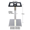 Accesorios para muebles Base de mesa de comedor de acero inoxidable moderna para vidrio