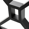 MID Century Modern X-Frame Metal Solid Frame Patas de mesa duraderas negras