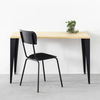 Escritorio moderno industrial Banco de hierro fundido de metal para comedor patas de mesa cónicas de café