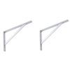 Soportes de soporte de pared Estante flotante Soporte triangular de metal reforzado con acero de un solo lado