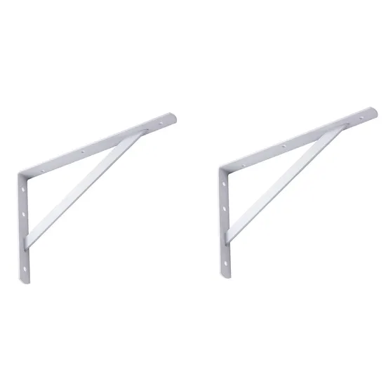 Soportes de soporte de pared Estante flotante Soporte triangular de metal reforzado con acero de un solo lado
