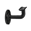 Soporte para reposabrazos Montaje en pared Tubo de hierro fundido extraíble Soporte negro de metal de acero