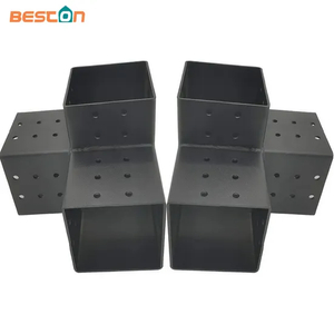 Kit de soporte de esquina de ángulo recto de metal para vigas de madera, kit de pérgola para cenador