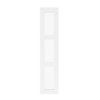 Puerta de granero de PVC blanco de 3 litros con paneles de vidrio esmerilado