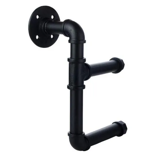 Divertido soporte de estante para tubo de agua de baño montado en la pared