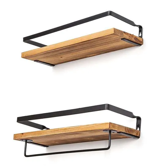 Estantes flotantes, estantes de almacenamiento montados en la pared para cocina y baño