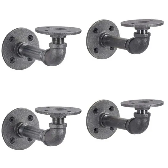 Soporte de estante montado en la pared Soporte de tubo de cobre de metal de pared colgante