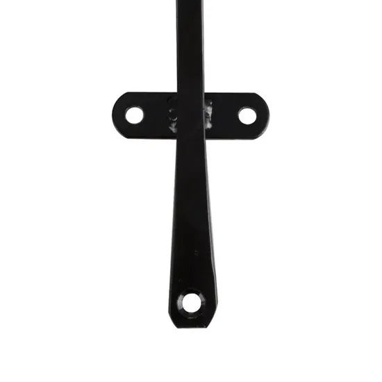 Soporte triangular para colgar en la pared de metal para jardín al aire libre con varilla