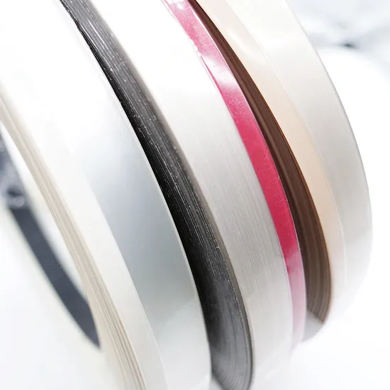 Banda de tira de bandas de borde blanco escarchado de PVC para cinta de borde de gabinete de muebles
