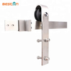 Riel para puerta corrediza de granero SS304 de 6 pies de granja rústica - Perchas con rodamientos de bolas para un diseño interior atemporal