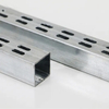 Tubo de metal cuadrado de doble orificio AA columna 25 * 25 mm