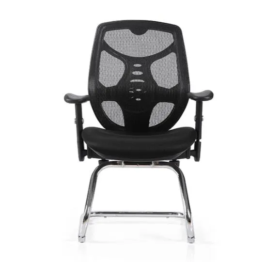 Silla de oficina giratoria de malla de alta tecnología Silla de oficina de tela negra