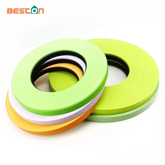 Accesorios para muebles Cinta de borde Plástico flexible decorativo Bandas de borde de PVC duotono 3D