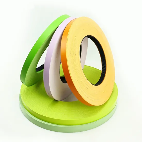 Accesorios para muebles Cinta de borde Plástico flexible decorativo Bandas de borde de PVC duotono 3D