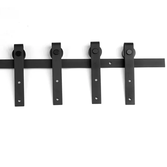 Kit moderno de herrajes corredizos para puerta de Granero, precio asequible, acero resistente para puertas interiores de 80 pulgadas