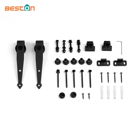 Kit moderno de herrajes corredizos para puerta de Granero, precio asequible, acero resistente para puertas interiores de 80 pulgadas